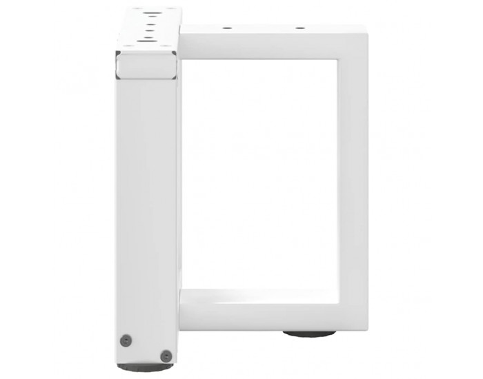 Sonata H Крака за масичка за кафе, Т-образни, 2 бр., бели, 30x25x(30-31) см, стомана