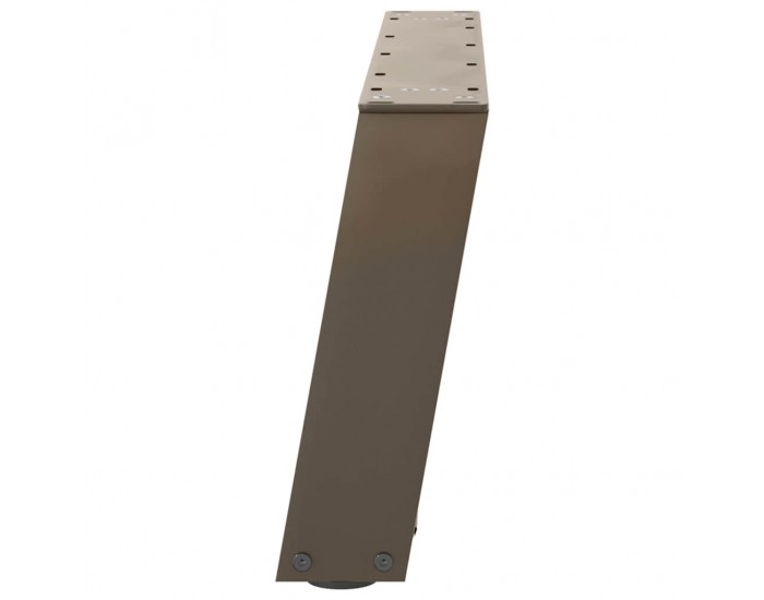 Sonata H Крака за масичка за кафе, U-образни, 2 бр., естествена стомана, 60 x (30-31) см, стомана