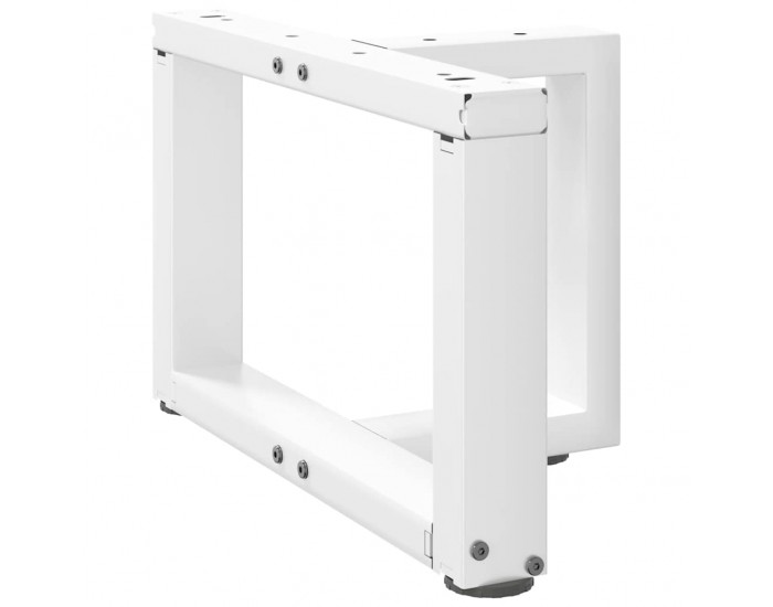 Sonata H Крака за масичка за кафе, Т-образни, 2 бр., бели, 40x25x(30-31) см, стомана