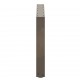 Sonata H Крака за масичка за кафе, U-образни, 2 бр., естествена стомана, 60 x (42-43) см, стомана