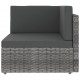 Sonata H Модулен ъглов диван, полиратан, сив