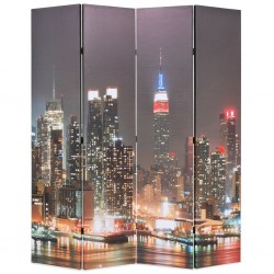 Sonata H Сгъваем параван за стая, 160x170 см, нощен Ню Йорк - Electrocasnice și accesorii pentru living