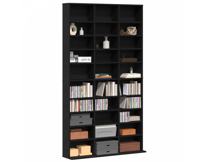 CD шкаф Sonata H Черен Дъб 101x23x177.5 см от Инженерна Дървесина