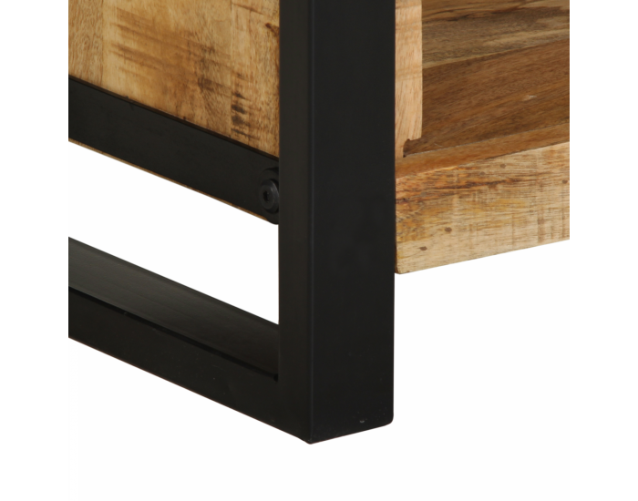 Sonata H Нощно шкафче 40x30x80 см Солидно дърво Грубо манго