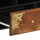 Sonata H ТВ шкаф 100x33x46 см от масивно мангово дърво