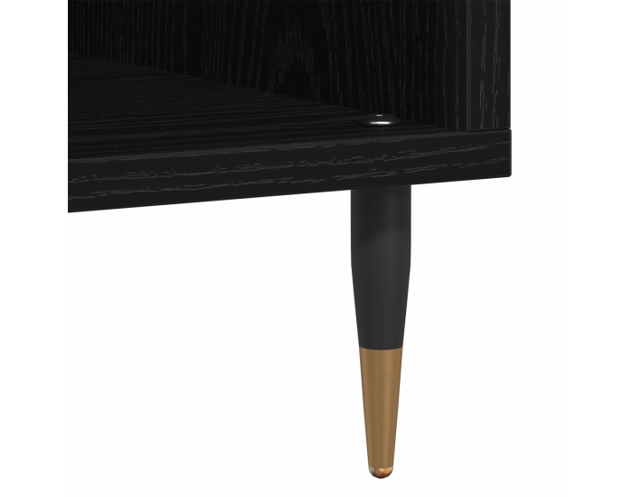 Sonata H Шкаф за записи Черен дъб 100x38x48 см Инженерна дървесина
