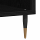 Sonata H Шкаф за записи Черен дъб 100x38x48 см Инженерна дървесина