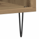 Sonata H Кабинет за записи от старо дърво 100x38x48 см Инженерна дървесина