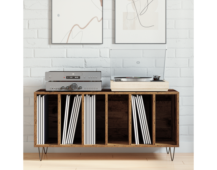 Sonata H Шкаф за записи Артъсан дъб 100x38x48 см Инженерна дървесина