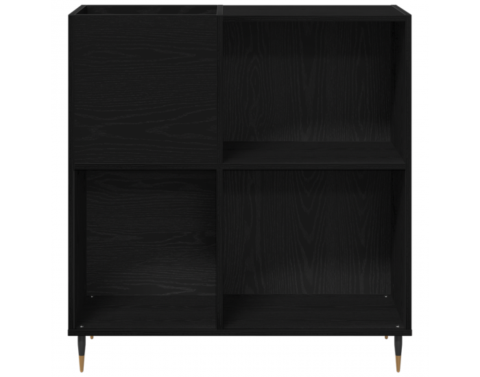 Sonata H Рекорден шкаф Черен Дъб 84,5x38x89 см Инженерна дървесина