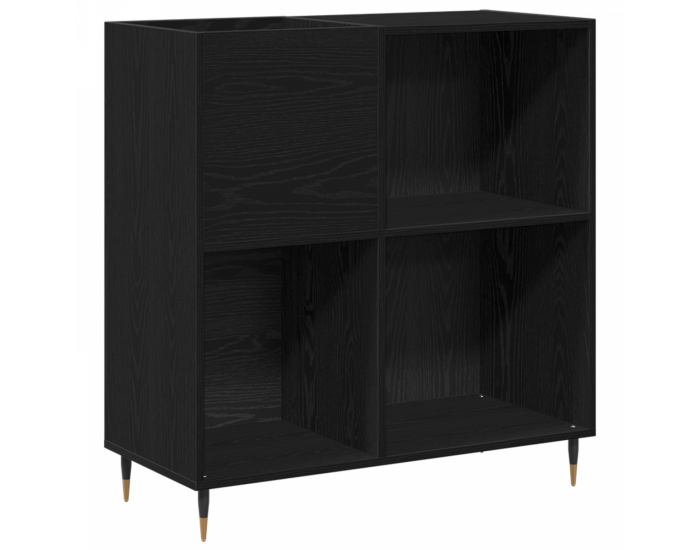 Sonata H Рекорден шкаф Черен Дъб 84,5x38x89 см Инженерна дървесина