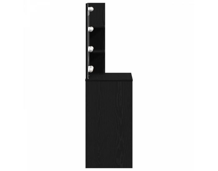 Sonata H LED Тоалетна маса в Черен дъб - 74.5x40x141 см, Изработена от инженерна дървесина