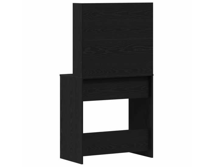 Sonata H LED Тоалетна маса в Черен дъб - 74.5x40x141 см, Изработена от инженерна дървесина