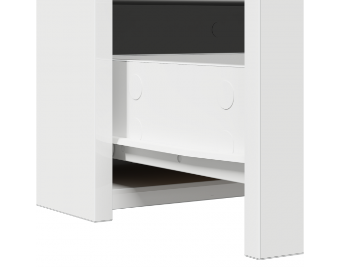 Sonata H Тоалетна масичка за стена Бяла 100x40x70 см