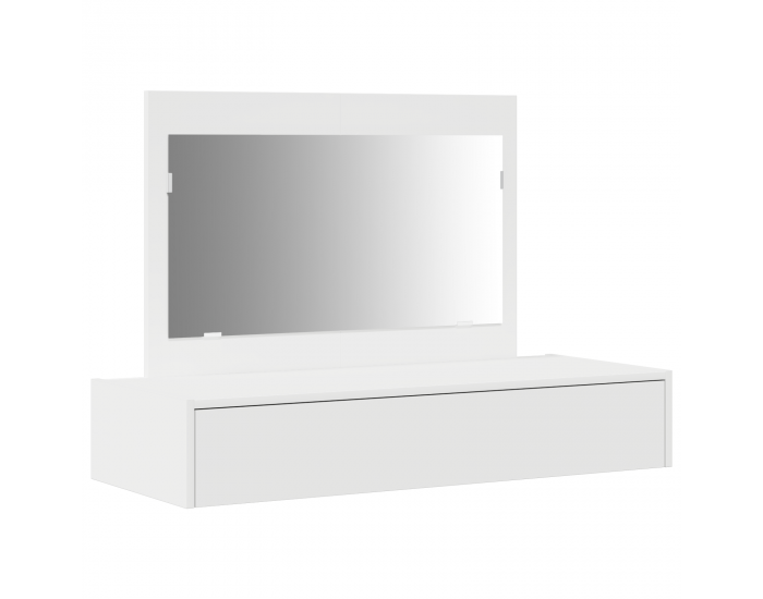 Sonata H Тоалетна масичка за стена Бяла 100x40x70 см