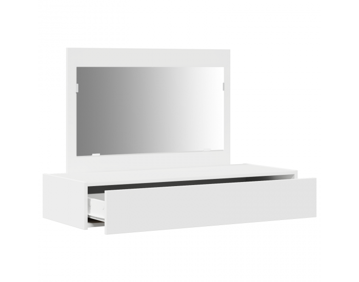 Sonata H Тоалетна масичка за стена Бяла 100x40x70 см