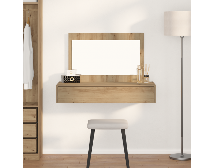 Sonata H Стена с гримьорна маса Арт дъб 100x40x70 см