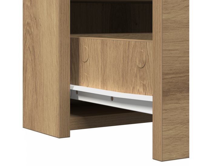 Sonata H Стена с гримьорна маса Арт дъб 100x40x70 см