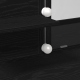 Sonata H Тоалетка с LED Черен дъб 100x40x130 см