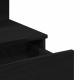 Sonata H Тоалетка с LED Черен дъб 100x40x130 см