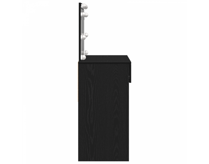 Sonata H Туулетно чинче с LED Черен дъб 100x40x120 см