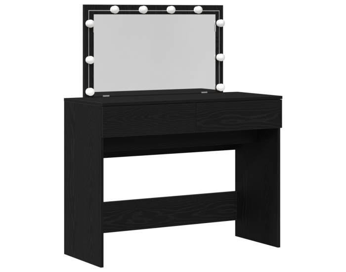Sonata H Туулетно чинче с LED Черен дъб 100x40x120 см