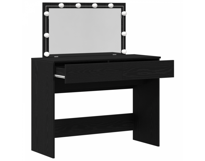 Sonata H Туулетно чинче с LED Черен дъб 100x40x120 см