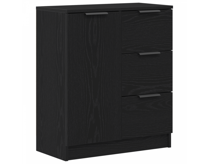 Sonata H Секретери 2 бр Черен дъб 60x30x70 см Инженерна дървесина