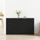 Sonata H Секретери 2 бр Черен дъб 60x30x70 см Инженерна дървесина
