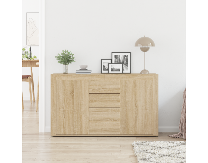 Sonata Bufet Stejar Sonoma 120 x 36 x 69 cm Lemn prelucrat
