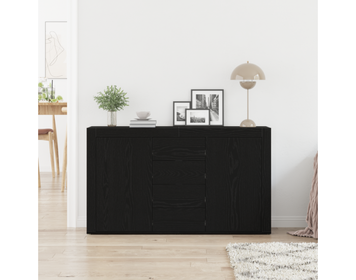 Sonata H Шкаф Черен дъб Инженерна дървесина 120 x 36 x 69 см Съхранение