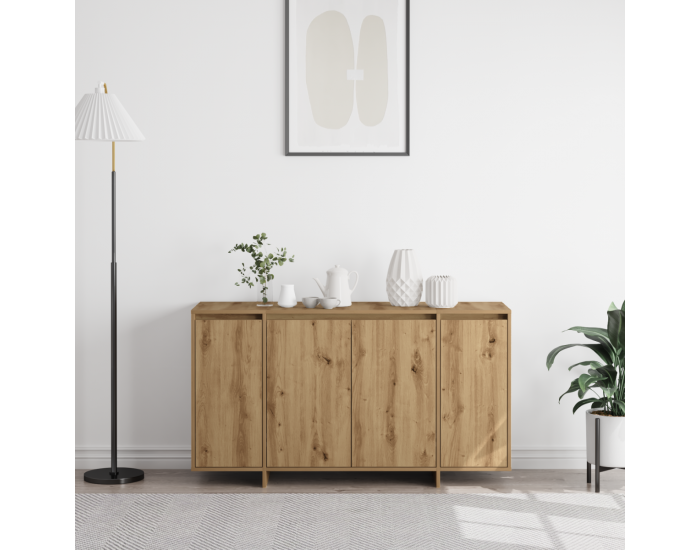 Sonata H шкаф от дъб артистичен дъб дървесни композити 135 x 41 x 75 см