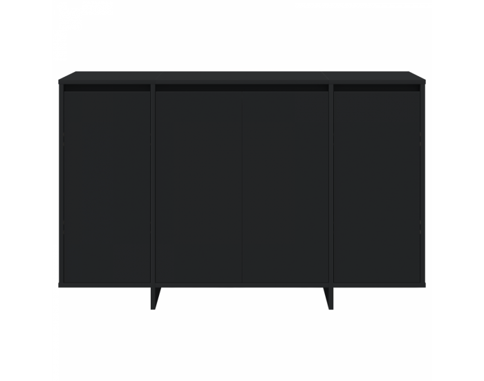 Sonata H Черно шкафче Черно Инженерна дървесина 120 x 41 x 75 см