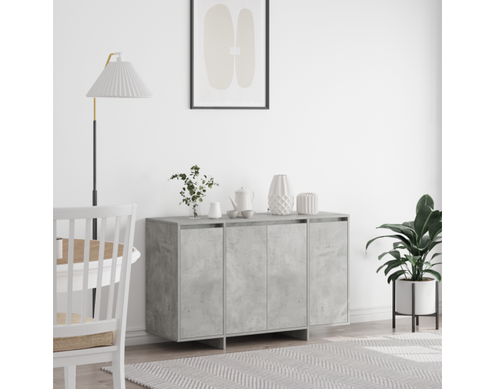Sonata H Сив шкаф за съхранение Сив Инженерна дървесина 120 x 41 x 75 см