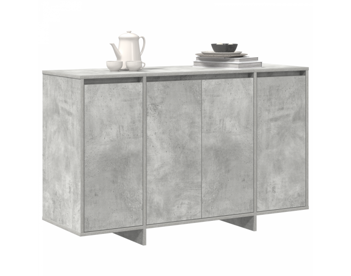 Sonata H Сив шкаф за съхранение Сив Инженерна дървесина 120 x 41 x 75 см