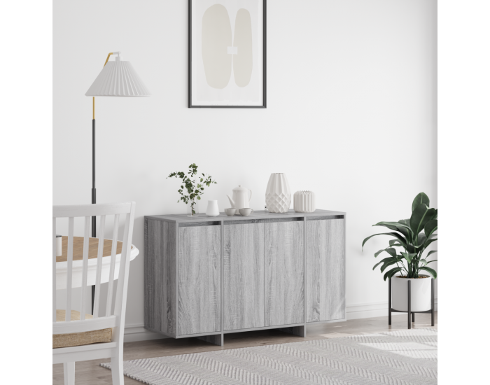 Sonata H Страничен шкаф Сив сонома Инженерна дървесина 120 x 41 x 75 см