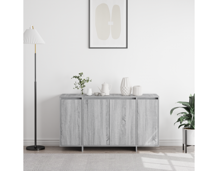 Sonata H Страничен шкаф Сив сонома Инженерна дървесина 120 x 41 x 75 см