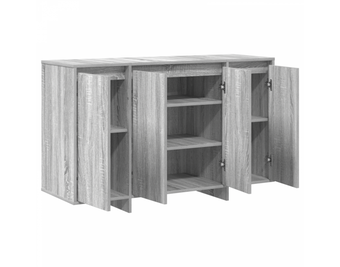 Sonata H Страничен шкаф Сив сонома Инженерна дървесина 120 x 41 x 75 см