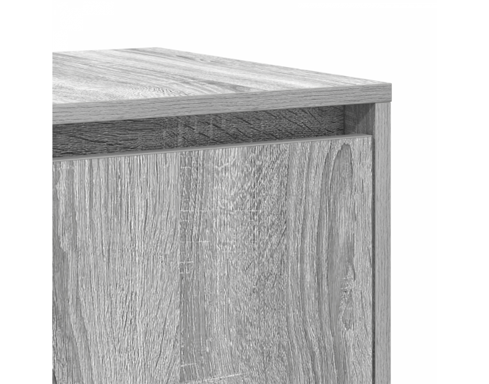 Sonata H Страничен шкаф Сив сонома Инженерна дървесина 120 x 41 x 75 см