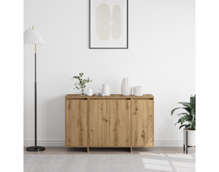 Sonata H Дъбов страничен шкаф Дъб Инженерна дървесина 120 x 41 x 75 см