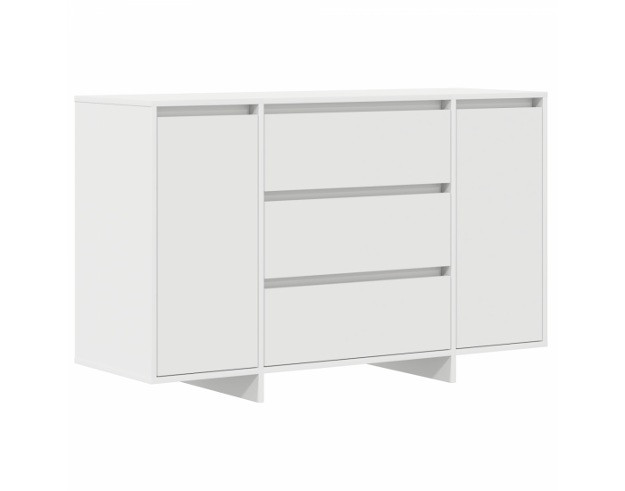 Sonata H странична маса Бяло 120x41x75 см Инженерна дървесина