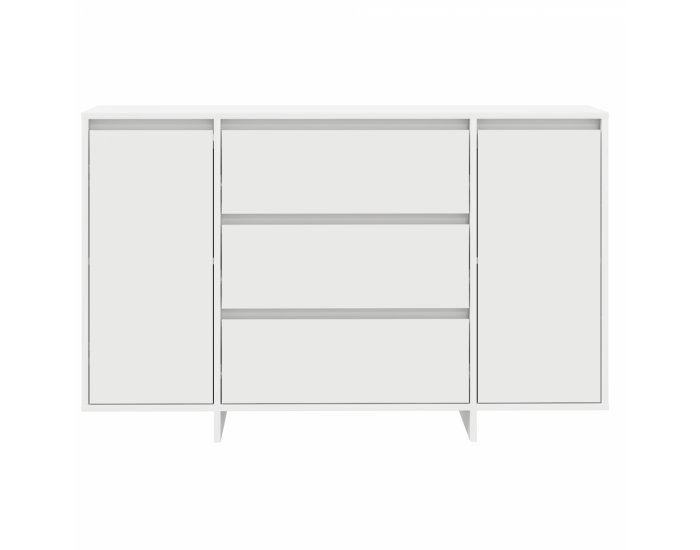 Sonata H странична маса Бяло 120x41x75 см Инженерна дървесина