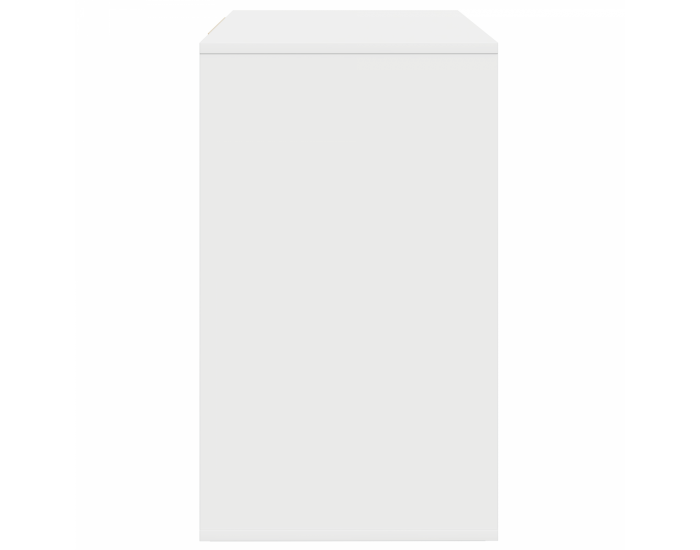 Sonata H странична маса Бяло 120x41x75 см Инженерна дървесина
