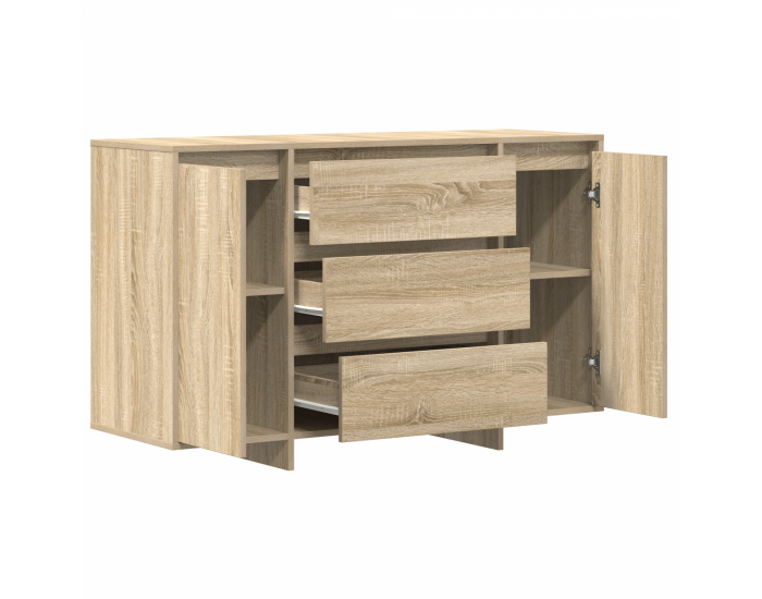 Sonata H Стъкло за хранене Сонома дъб 120x41x75 см Инженерна дървесина