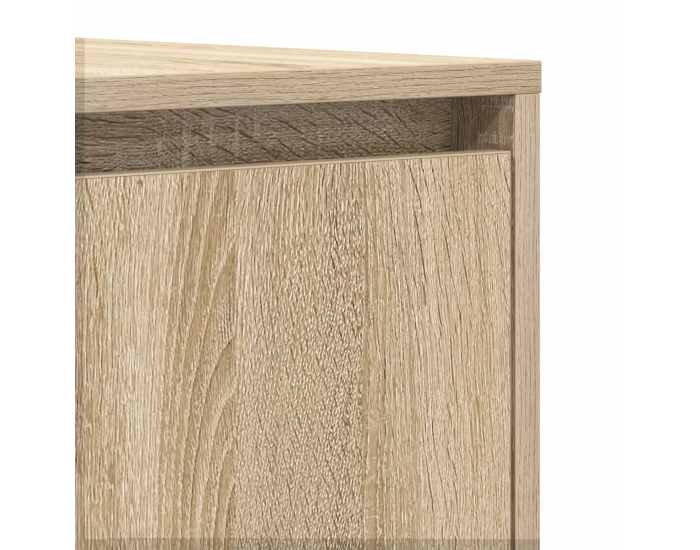 Sonata H Стъкло за хранене Сонома дъб 120x41x75 см Инженерна дървесина