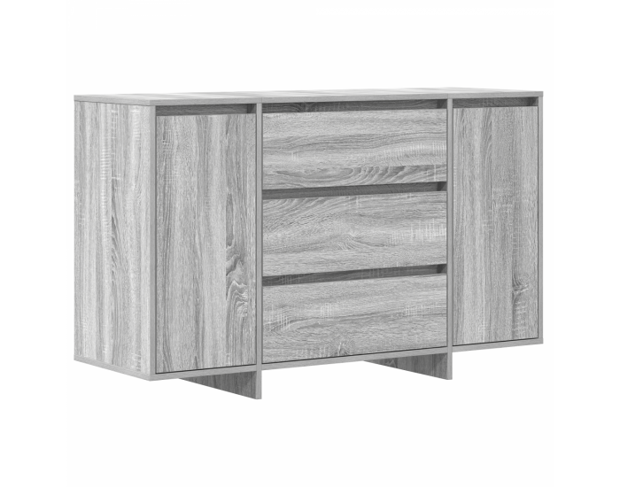Sonata H Комод Сив Сонама 120x41x75 см Инженерна дървесина