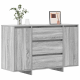 Sonata H Комод Сив Сонама 120x41x75 см Инженерна дървесина