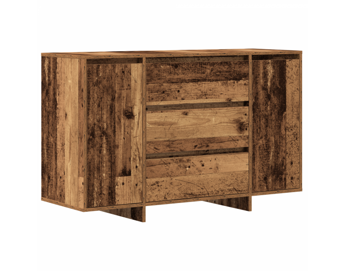 Sonata H Страничен шкаф от старо дърво 120x41x75 см Инженерна дървесина