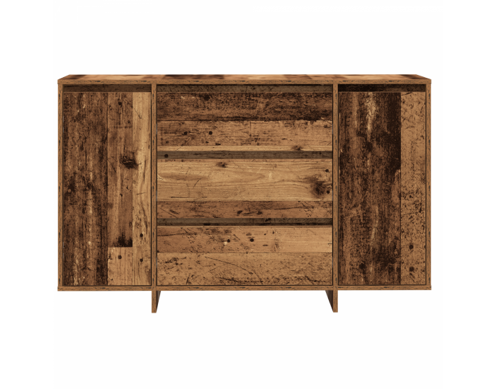 Sonata H Страничен шкаф от старо дърво 120x41x75 см Инженерна дървесина