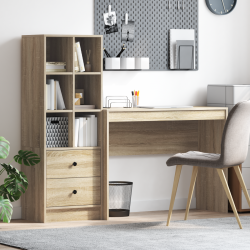 Sonata H Бюро с хранилище Sonoma Oak Инженерна дървесина - Living